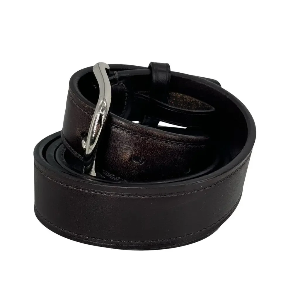 Coach Leather Dress Brown Buckle Belt Men's SZ 38